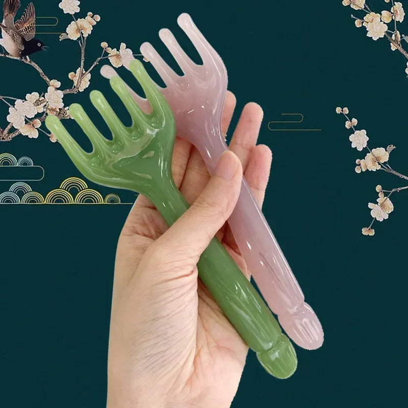 Claw Head Scraping Resin Head Massager